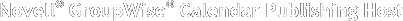 Novell GroupWise Calendar Publishing Host